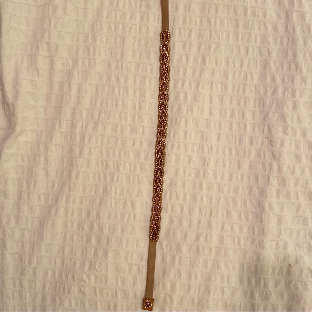 Anthropologie gemmed waist belt